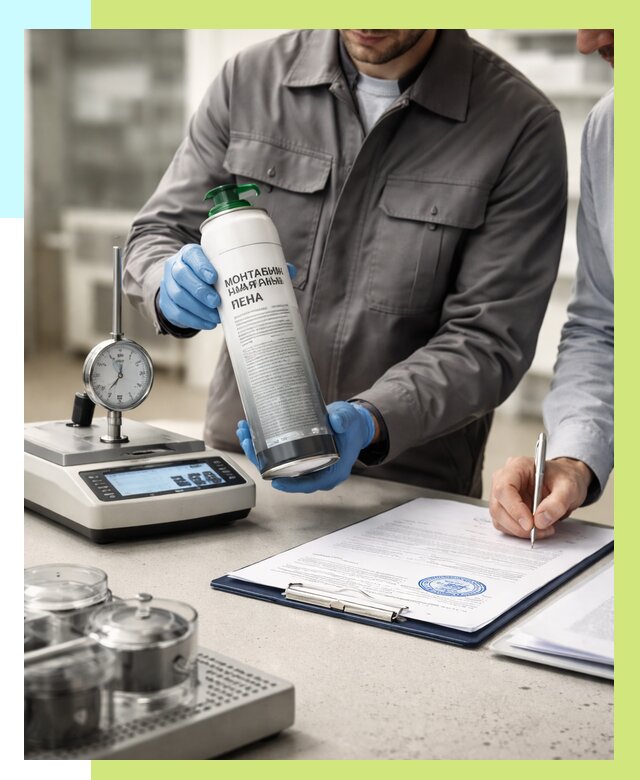 Сертификация монтажной пены в Новодвинске от 15341 р. | Алешин-Нвд