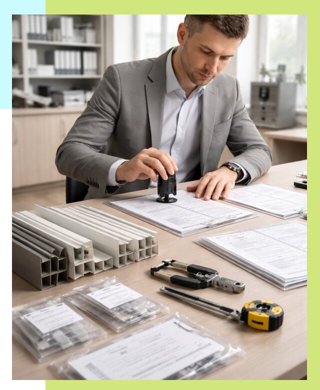 Сертификация ПВХ продукции в Новодвинске от 8693 р., Алешин-Нвд