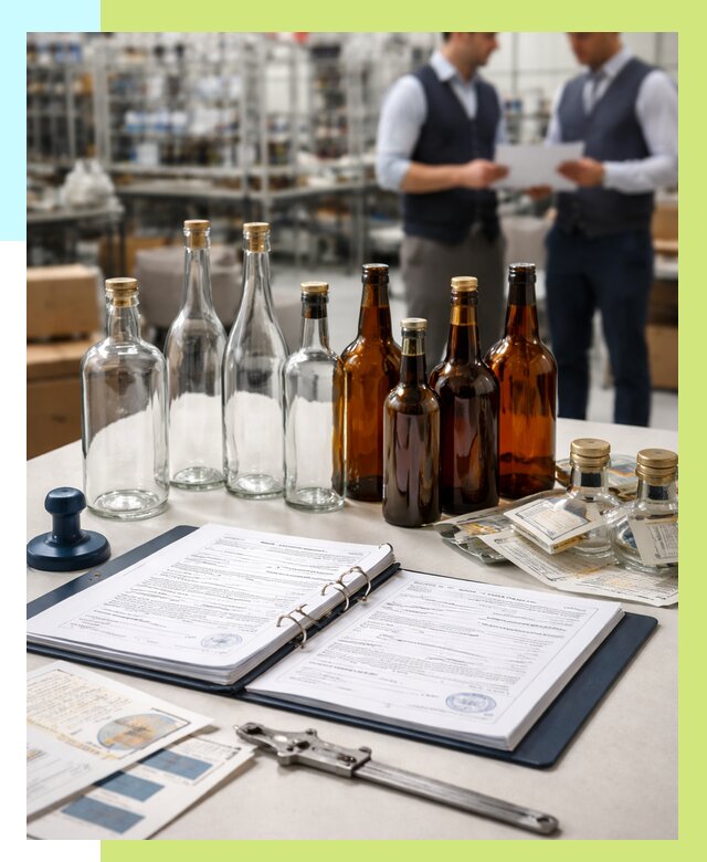 Сертификация стеклянных бутылок в Новодвинске от 25568 р. | Алешин-Нвд