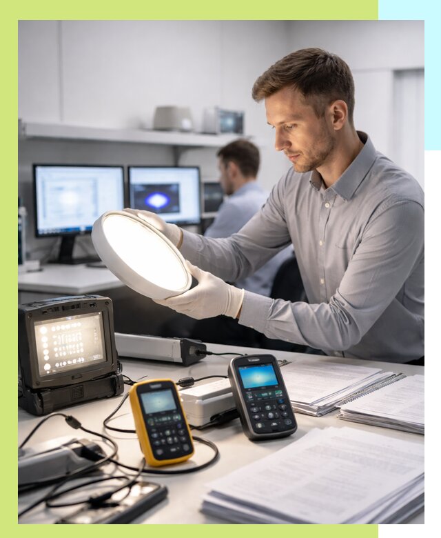 Сертификация светильников в Новодвинске: испытания и оформление