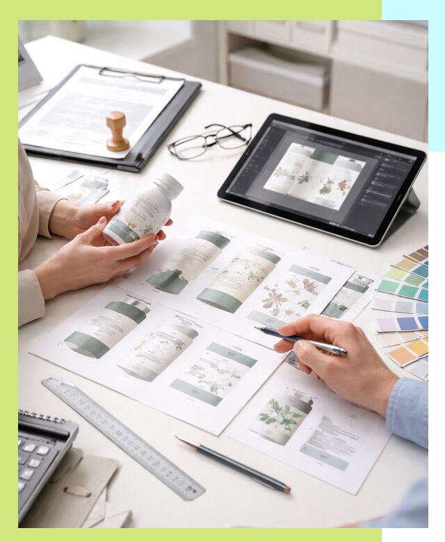 Профессиональная разработка дизайна и текста этикетки продукции в Новодвинске