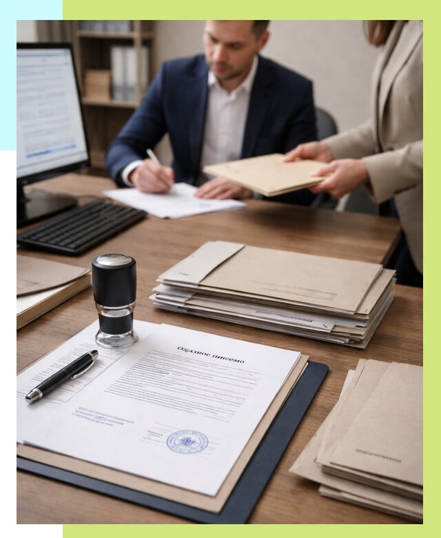 Отказное письмо для таможни в Новодвинске от 3068 р, Алешин-Нвд