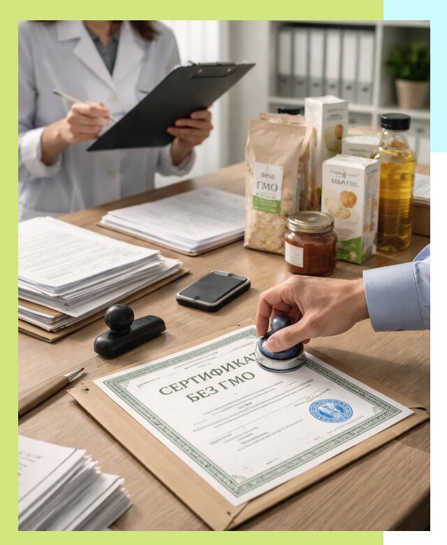 Получение сертификата Без ГМО для продукции в Новодвинске